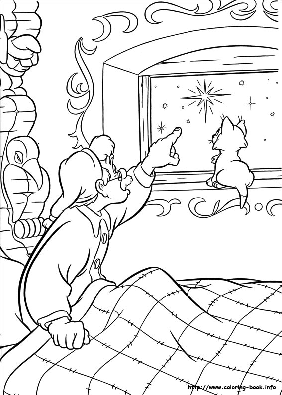 Pinocchio coloring picture