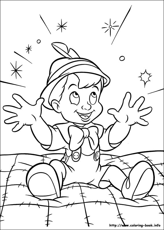 Pinocchio coloring picture