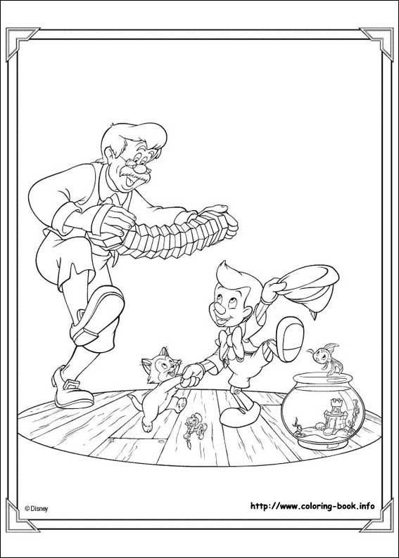 Pinocchio coloring picture