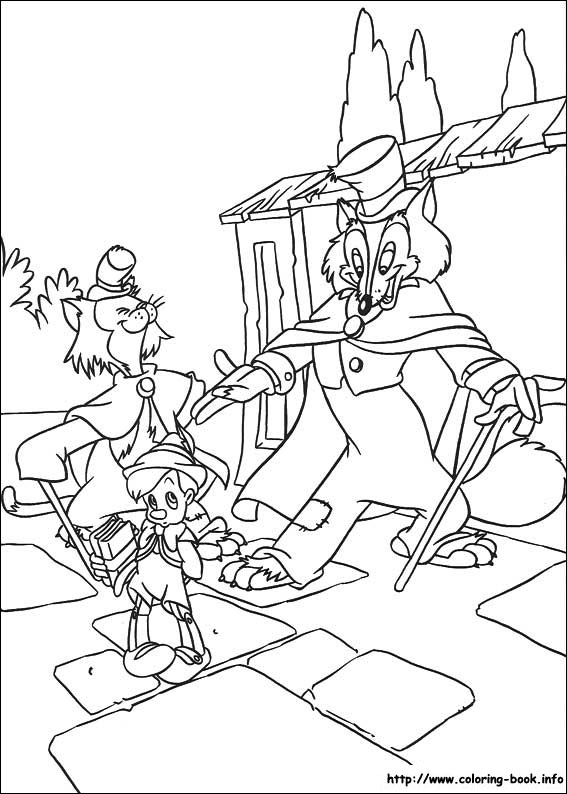 Pinocchio coloring picture