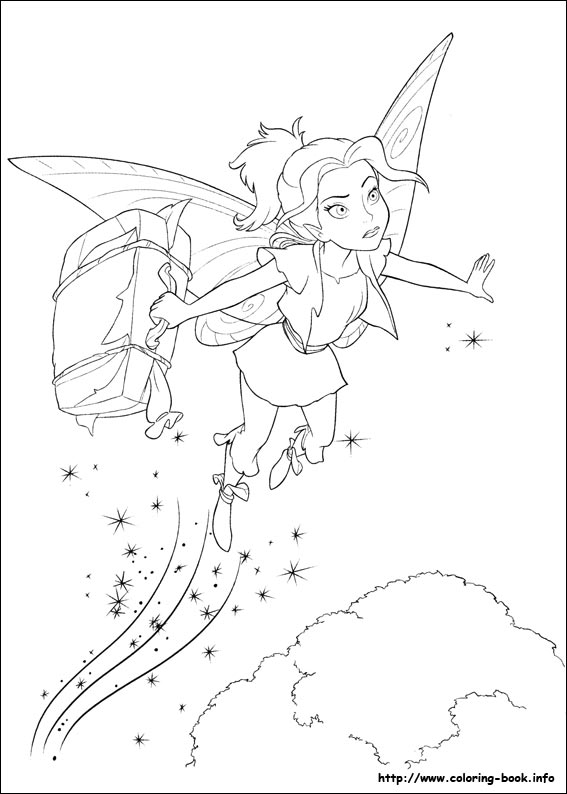 The Pirate Fairy coloring picture