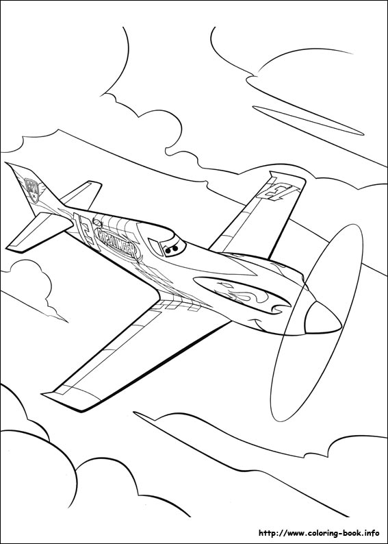 Planes coloring picture