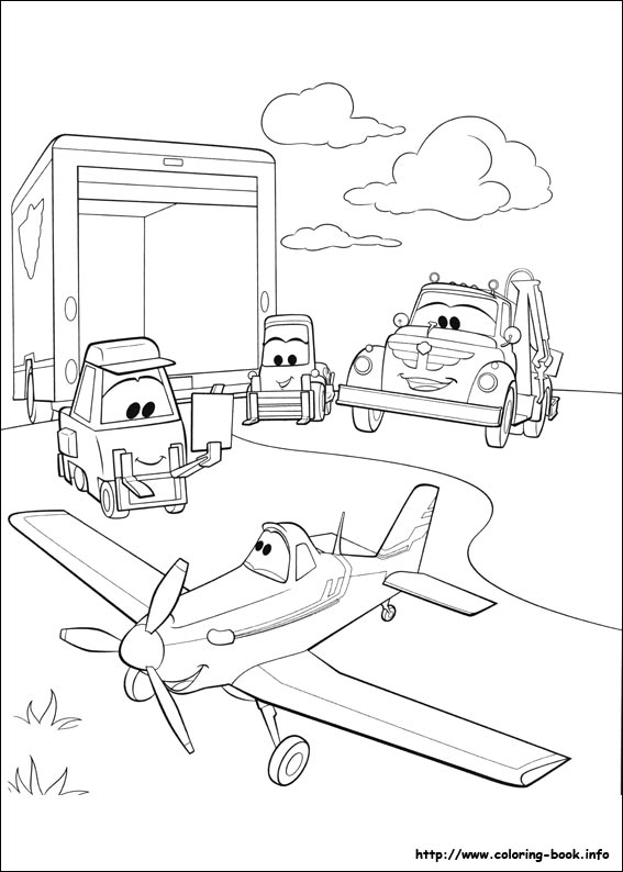 Planes coloring picture