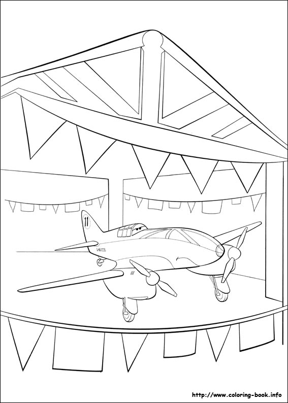 Planes coloring picture