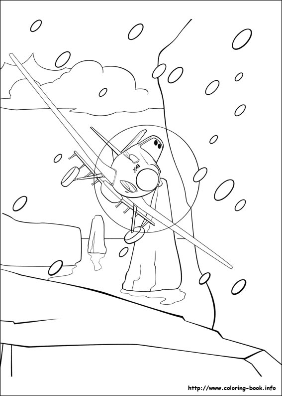 Planes coloring picture