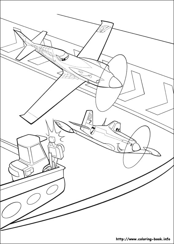 Planes coloring picture