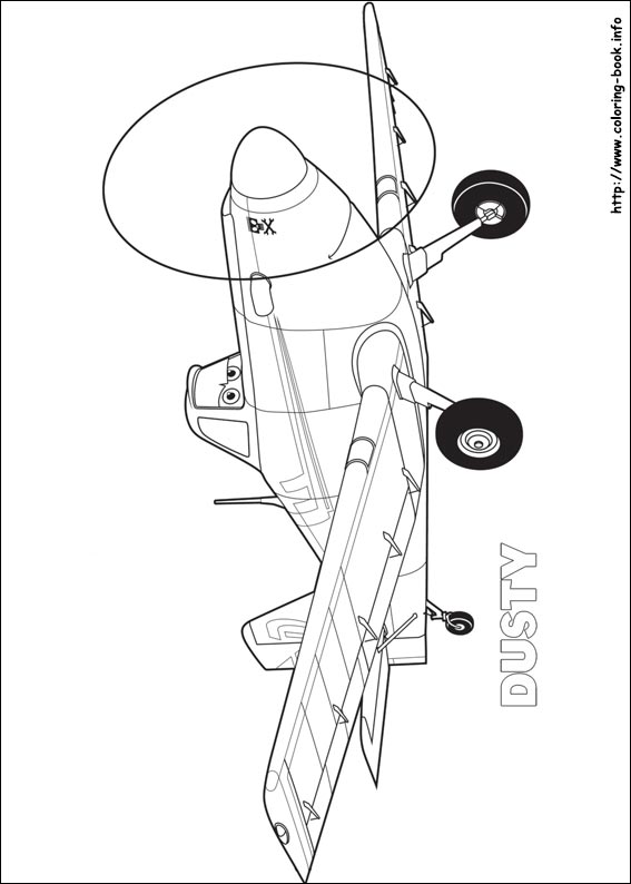 Planes coloring picture