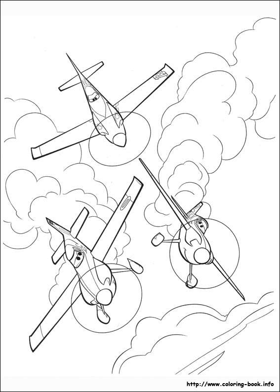 Planes coloring picture