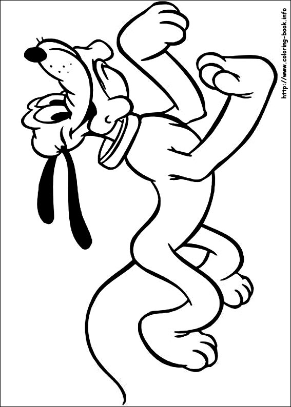 Pluto coloring picture