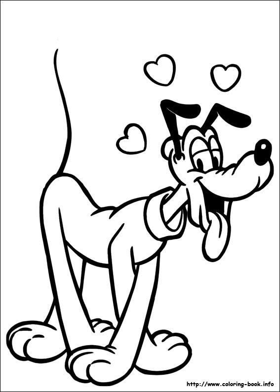 Pluto coloring picture