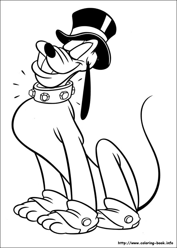 Pluto coloring picture