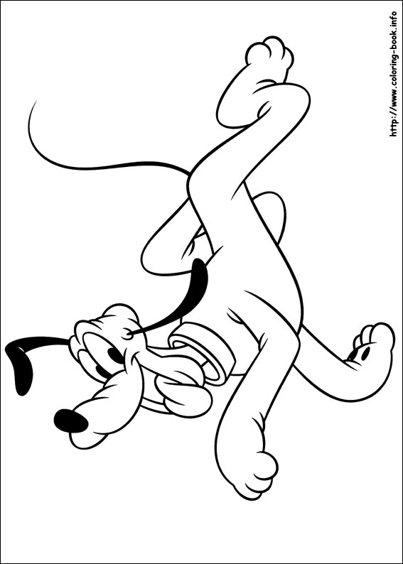 Pluto coloring picture