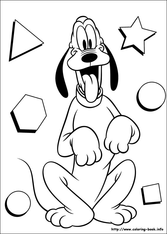 Pluto coloring picture