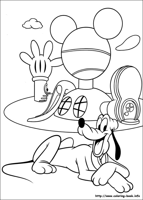 Pluto coloring picture