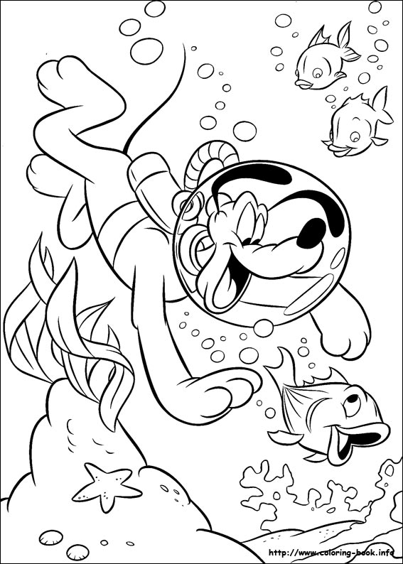 Pluto coloring picture