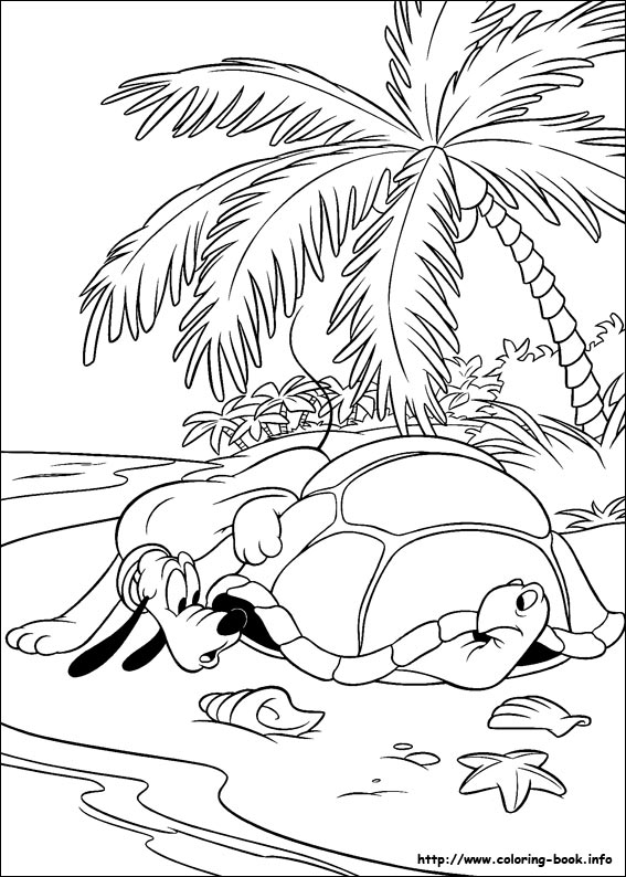 Pluto coloring picture