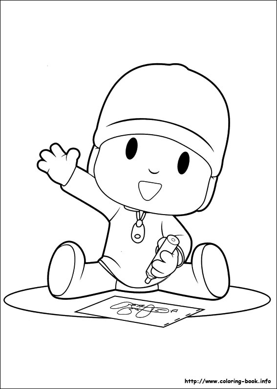 Pocoyo coloring picture