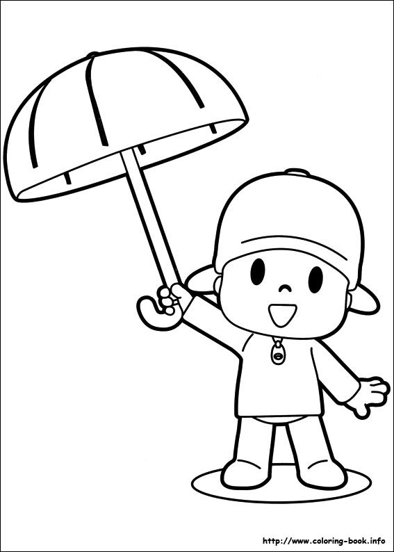 Pocoyo coloring picture