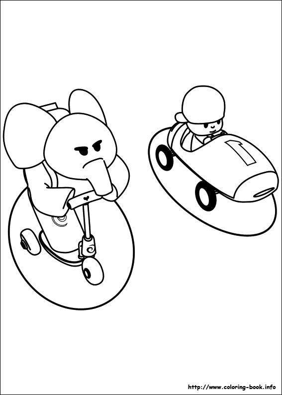 Pocoyo coloring picture