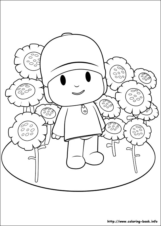 Pocoyo coloring picture