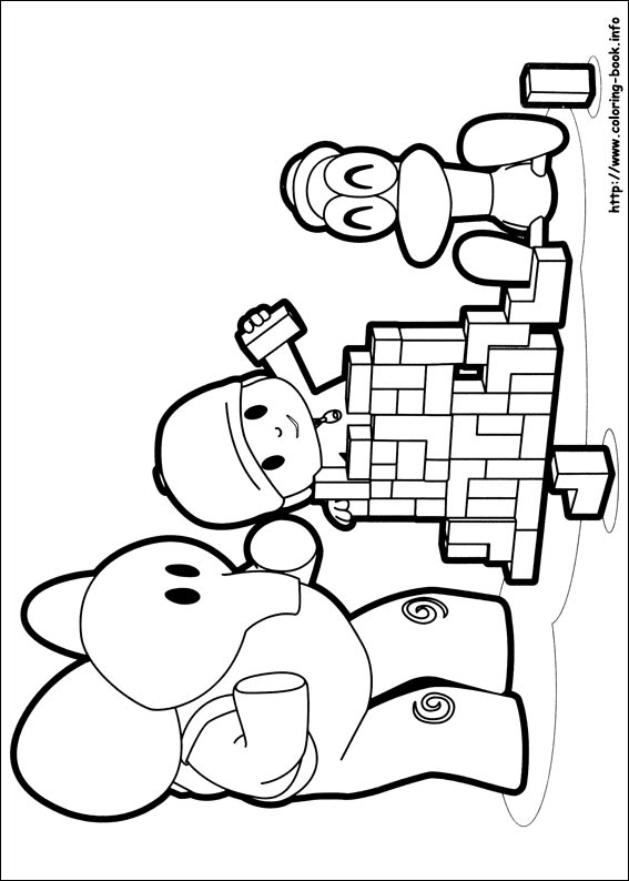 Pocoyo coloring picture