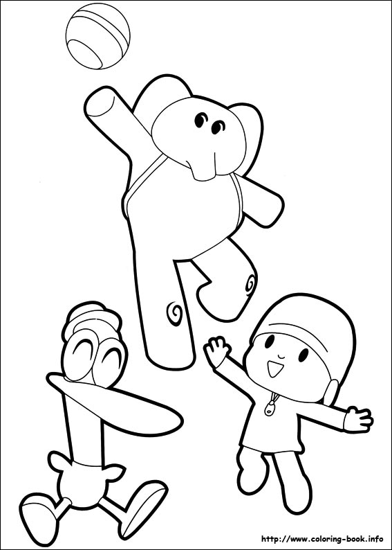 Pocoyo coloring picture