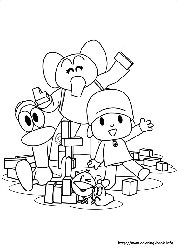 Pocoyo coloring picture