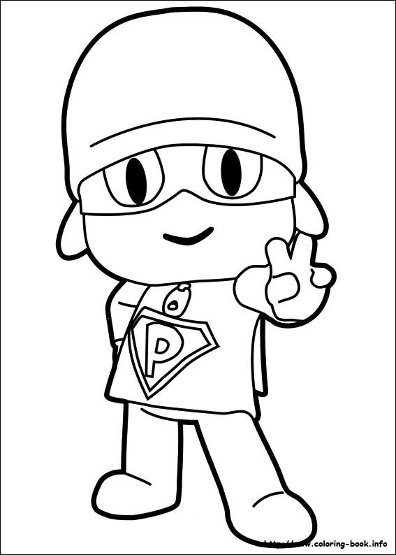 Pocoyo coloring picture