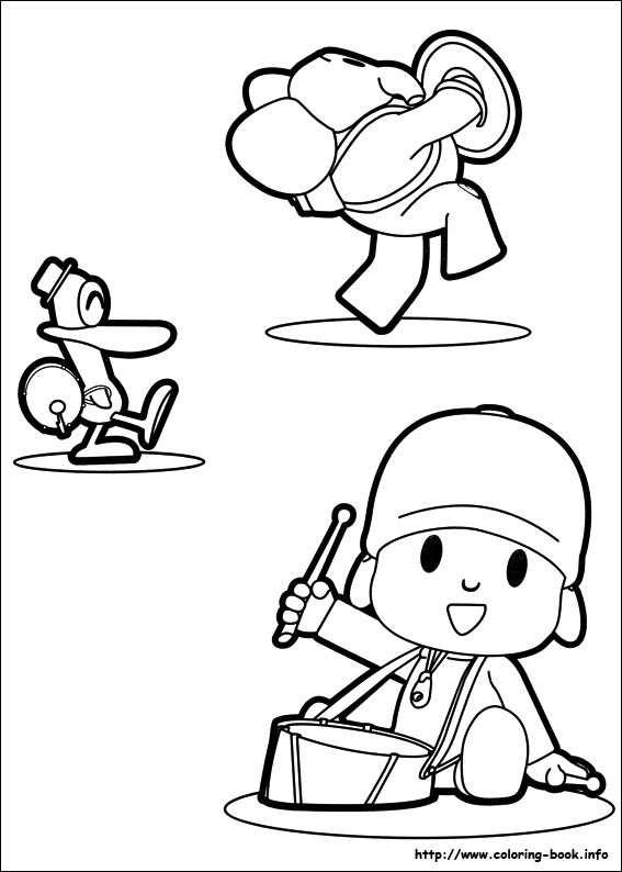 Pocoyo coloring picture