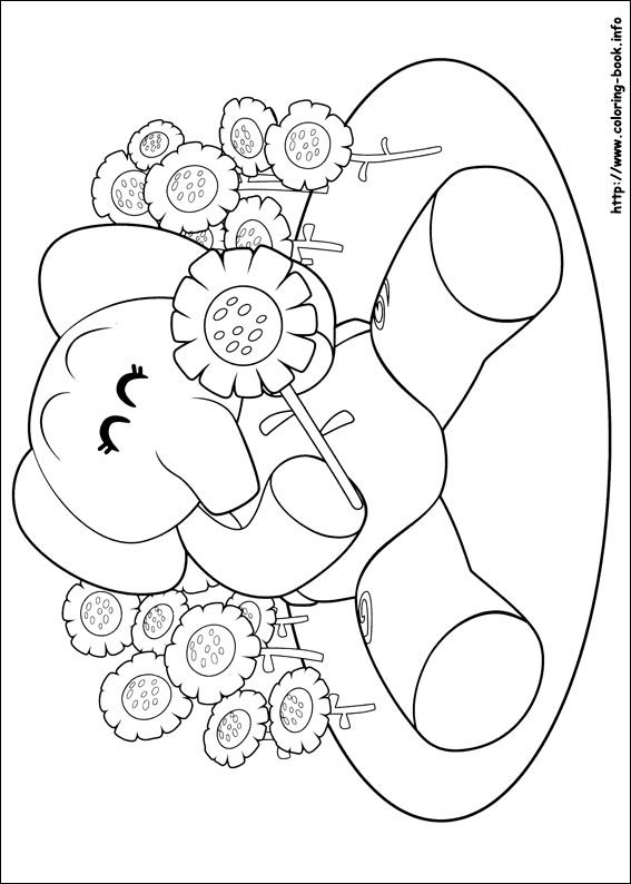 Pocoyo coloring picture