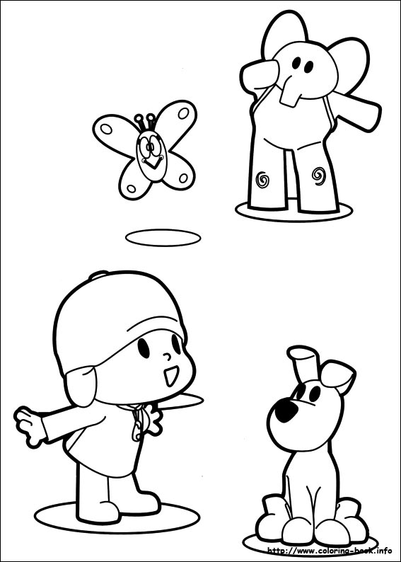 Pocoyo coloring picture