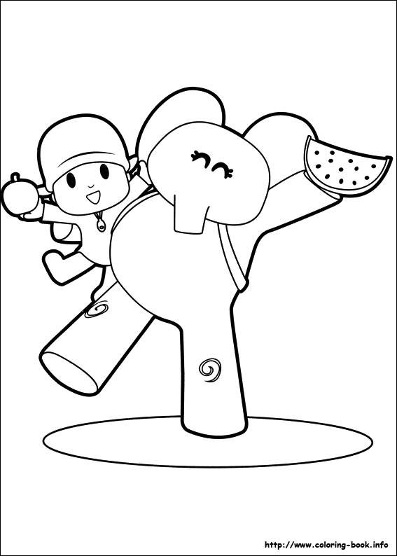 Pocoyo coloring picture