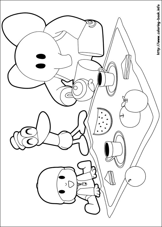 Pocoyo coloring picture