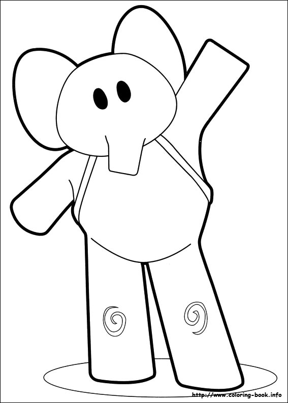 Pocoyo coloring picture