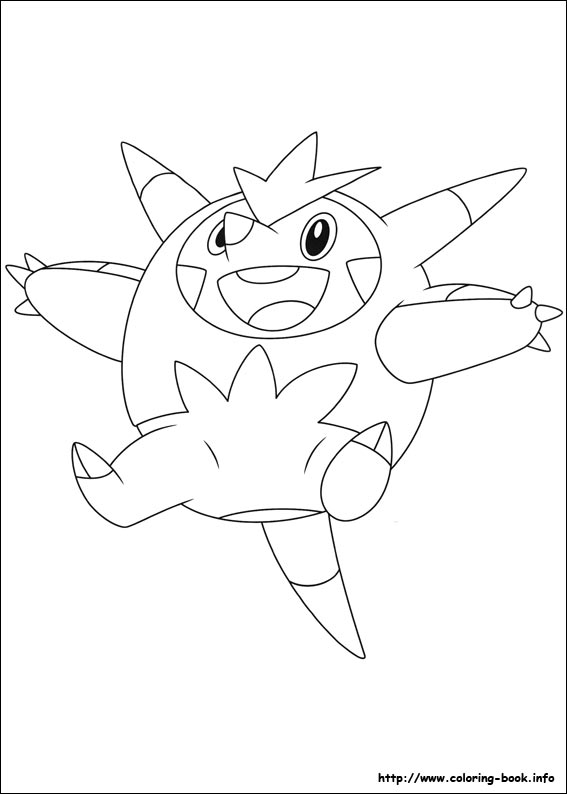 Pokemon coloring picture