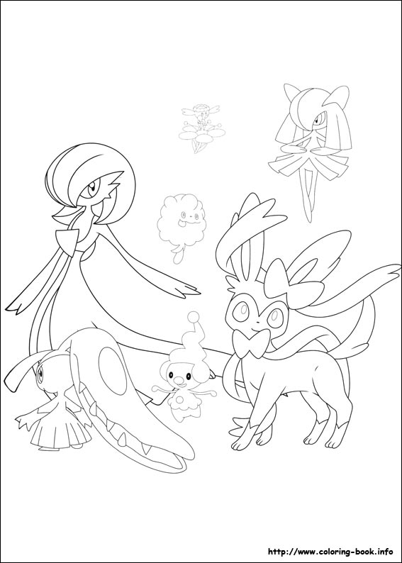 Pokemon coloring picture