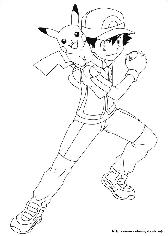 Pokemon coloring picture