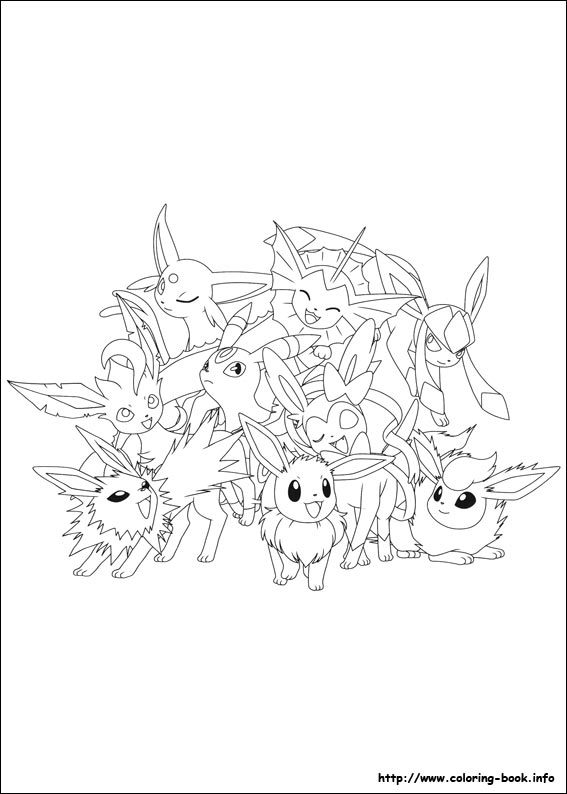 Pokemon coloring picture