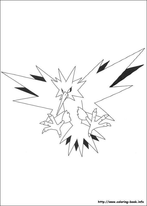 Pokemon coloring picture