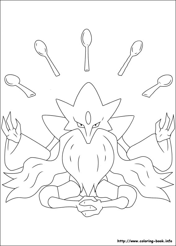 Pokemon coloring picture