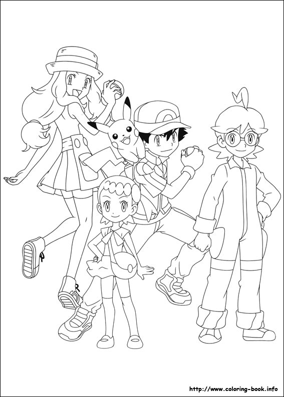 Pokemon coloring picture