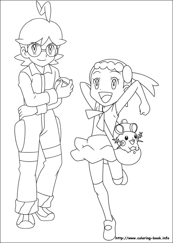 Pokemon coloring picture