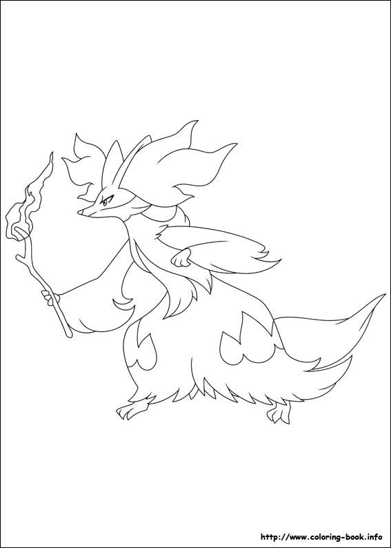 Pokemon coloring picture