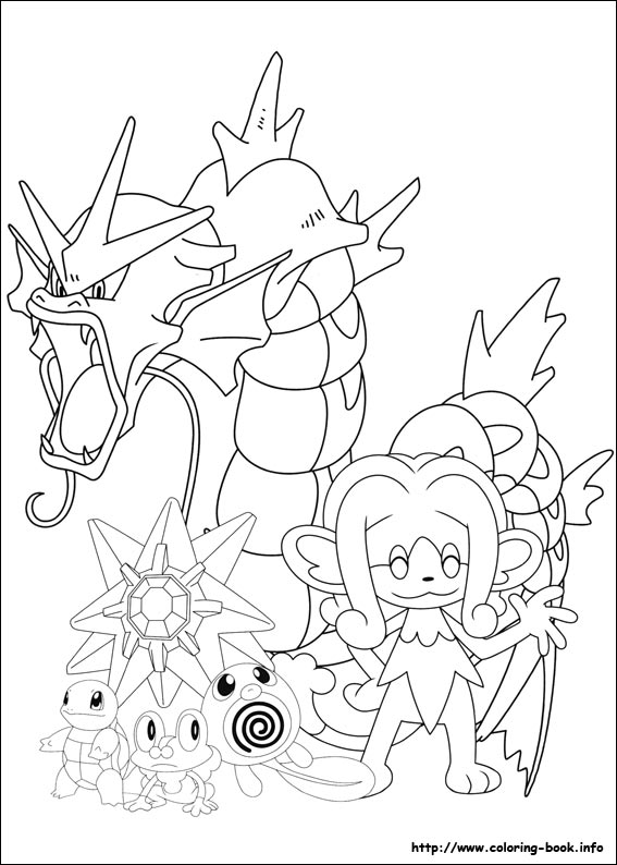 Pokemon coloring picture