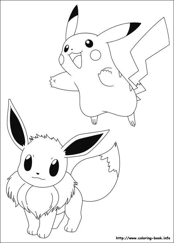 Pokemon coloring picture