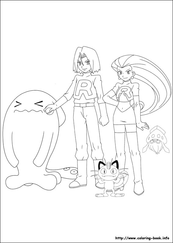 Pokemon coloring picture