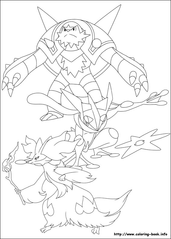 Pokemon coloring picture