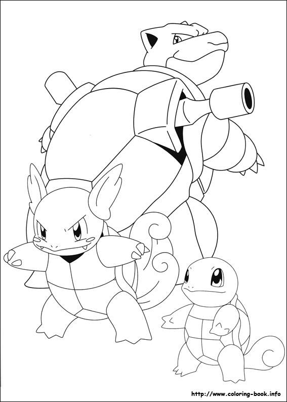 Pokemon coloring picture