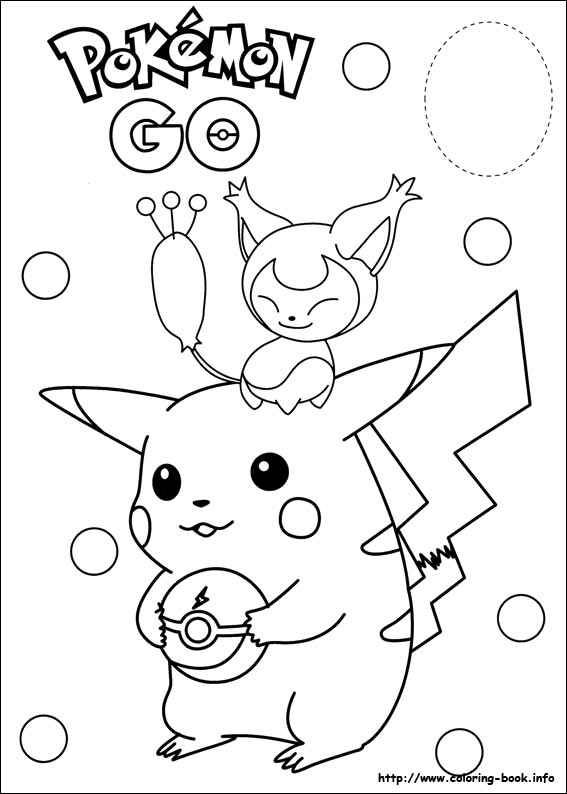 Pokemon coloring picture