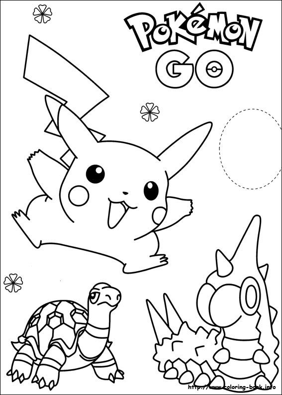 Pokemon coloring picture